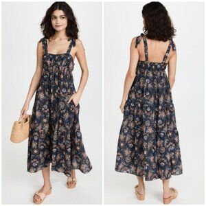 Ulla Johnson Cordelia Floral Midi Dress in Twilight Size 4